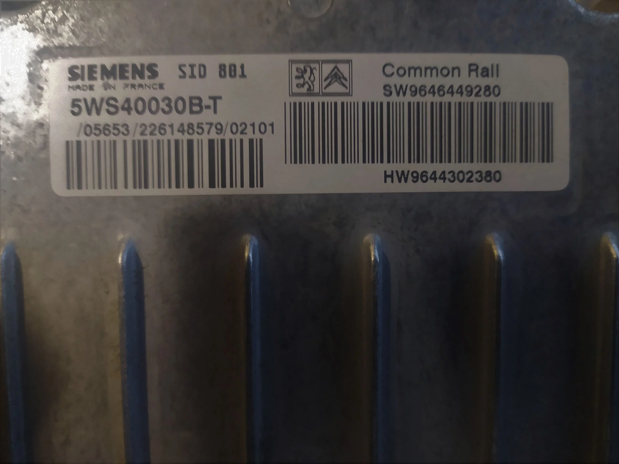 5WS40030BT SID 801 IMMO OFF SIEMENS PEUGEOT 307 2.0 HDI