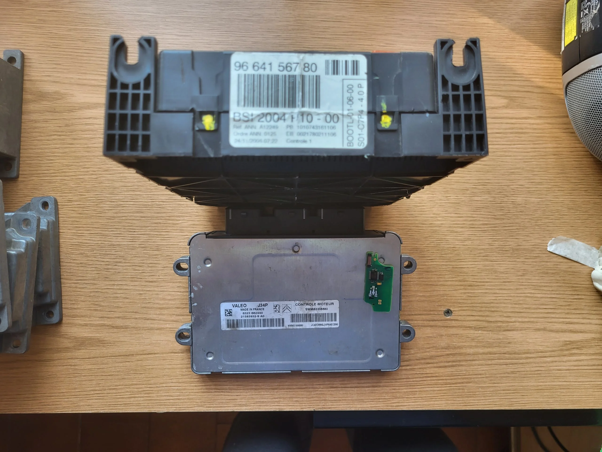9664156780 BSI ECU MOTOR J34P Y TELEMANDO