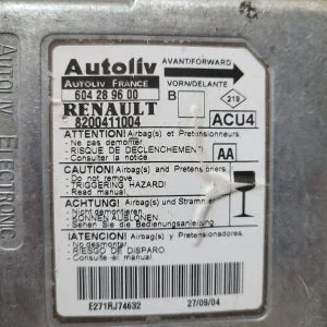 604289600 8200411004 Centralita Airbag Autoliv Renault