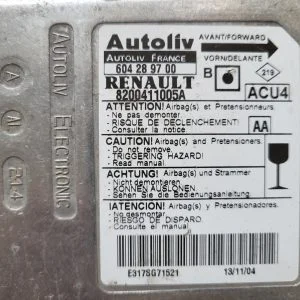 604289700 820041105A Centralita airbag megane 2