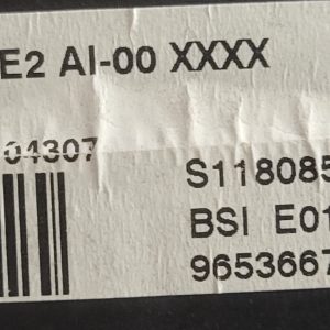 S118085320E 9653667580 E01-00 BSI SIEMENS